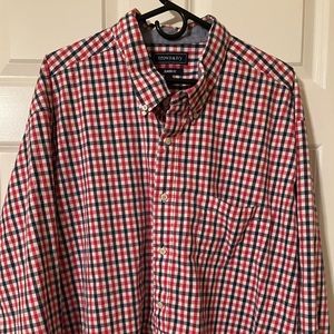 Croft & Barrow red white blue shirt 3XLT